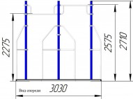 СО-204.1 Турник на раме с настилом